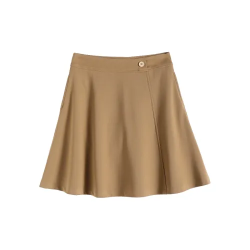 SITOL Casual Short Skirts Women's Khaki