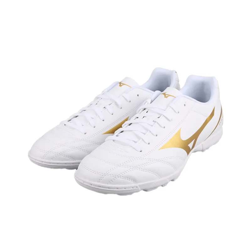 Mizuno Folgado AG Rubber Short Studs TF Rubber Broken Studs Firm Ground Artificial Ground Soccer Shoes Men's White Gold-2