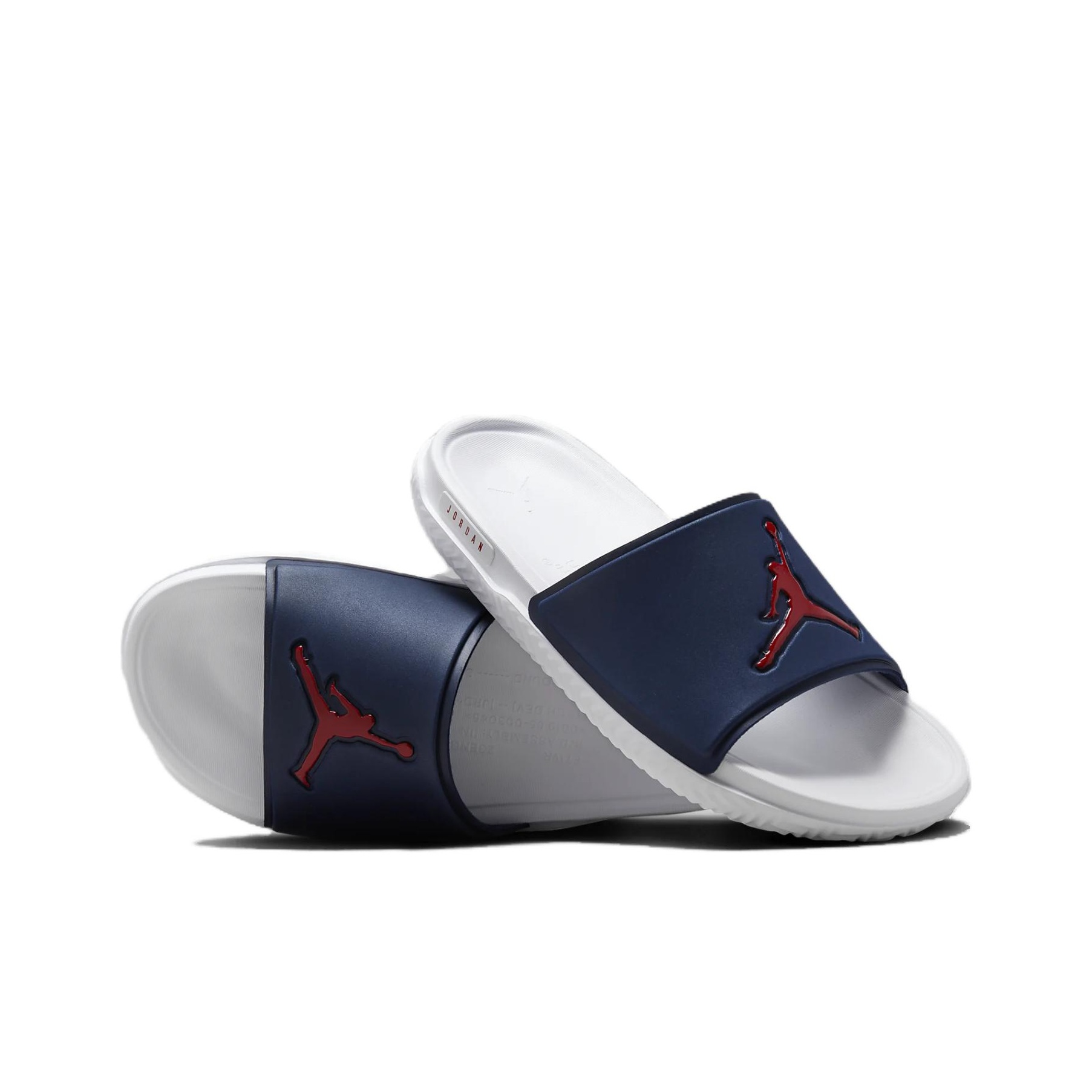 Navy blue jordan slides best sale