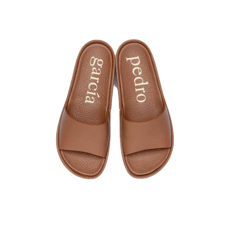 Pedro García Slide Slippers 4cm Women's Brown-4