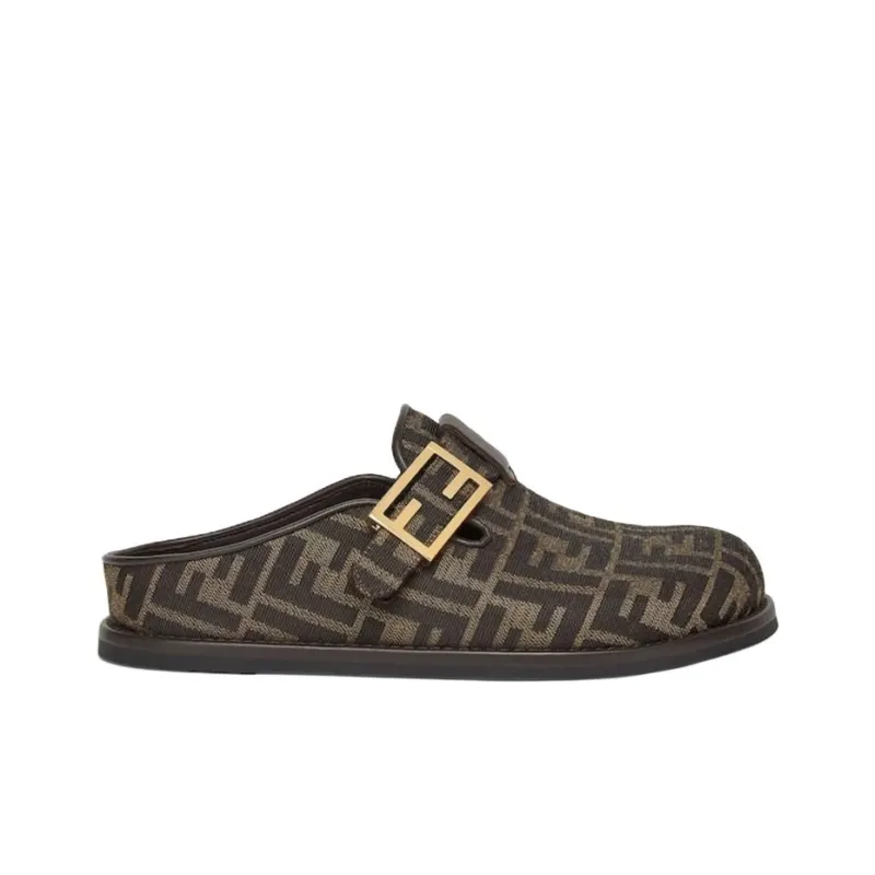 FENDI Feel Ff Jacquard Sabots Women's-1