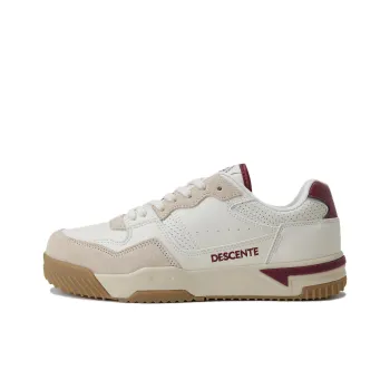 DESCENTE Dribble V2 Anti Slip Wear Resistant Low Top Skateboard Shoes Unisex Beige White Red