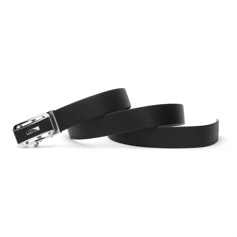 Satchi Sandu Belt Men's Automatic Buckle Fashion Casual Cow Leather Leather Belts Men's Black Width 3.4cm-2
