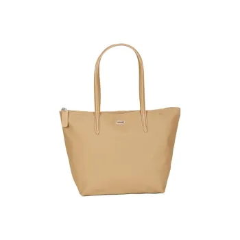 LACOSTE Leather One Shoulder Handbags Regular Women's Beige