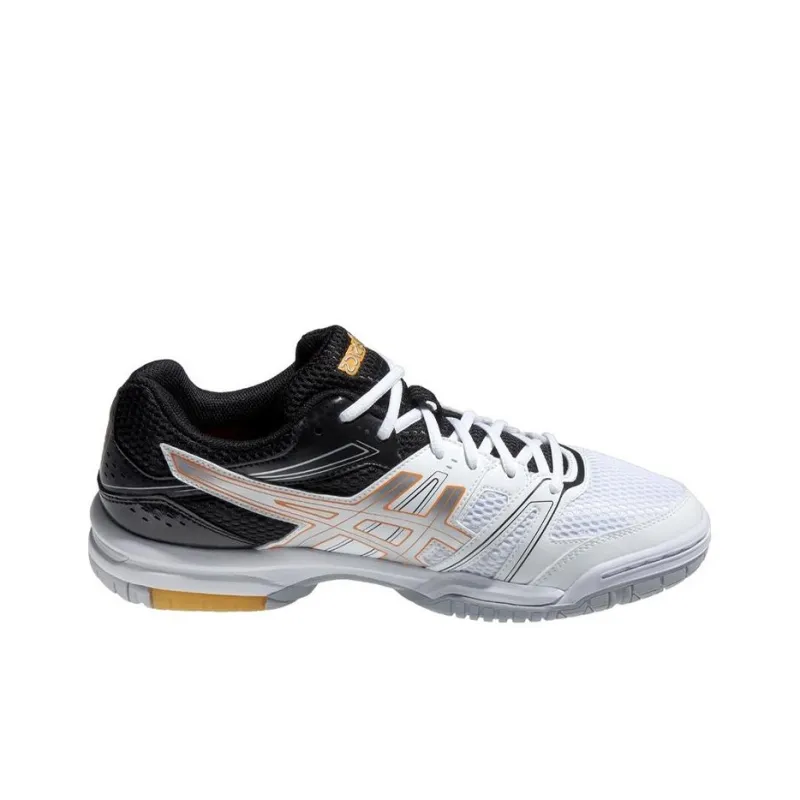 Asics Gel-Rocket 7 Wear-Resistant Low-Top Running Shoes Men's White Black-1