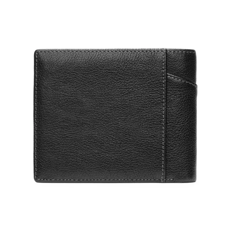 PIERRE CARDIN Top Grain Cow Leather Wallet Men's Black-1