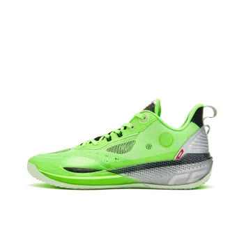 QIAODAN FE2.0 Low Top Q KUNGFU TURBO Basketball Shoes Men's Shiny Green Black