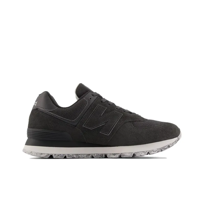 New Balance NB 574 Cushioning Anti Slip And Wear Resistant Low Top Running Shoes Unisex Black White-1