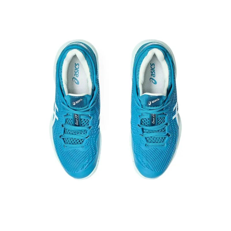 Asics Court Ff 3 Teal Blue White Women's-2