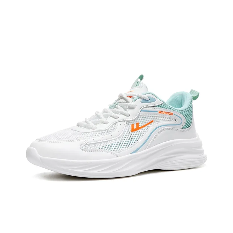 Warrior Abrasion Resistant Low Top Casual Shoes Men's White Teal-1