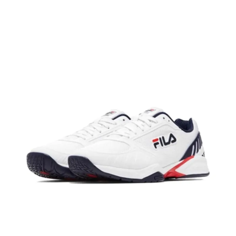 FILA Volley Zone Anti Slip And Wear Resistant Breathable Low Top Casual Shoes Men's White-2