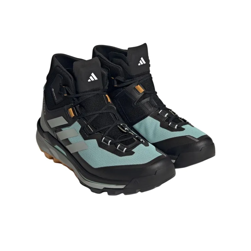 Adidas Terrex Skychaser Tech Gore Tex Semi Flash Aqua Core Black Preloved Yellow-2
