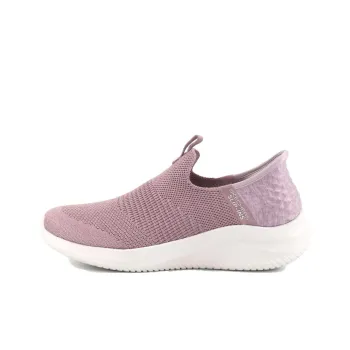 Skechers Ultra Flex 3.0 Hands Free Slip Ins Cushioning Wear Resistant Low Top Casual Shoes Women's Pink