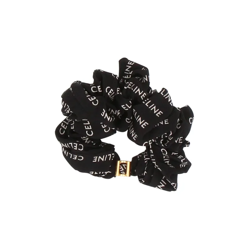 CELINE Silk Headbands Women's Black-1