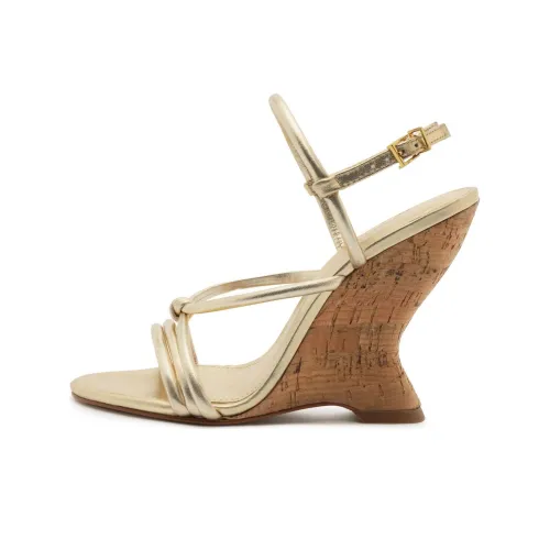 Schutz Daryl Strap Sandals 11cm Women's Gold