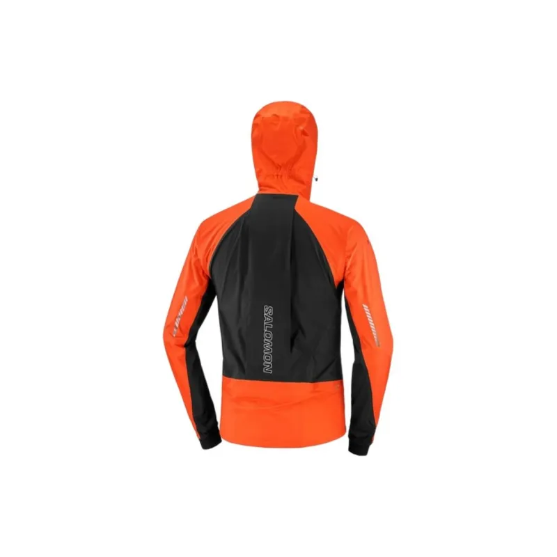 SALOMON Water-Resistant Windproof Other Windbreaker Jacket Unisex Red-1