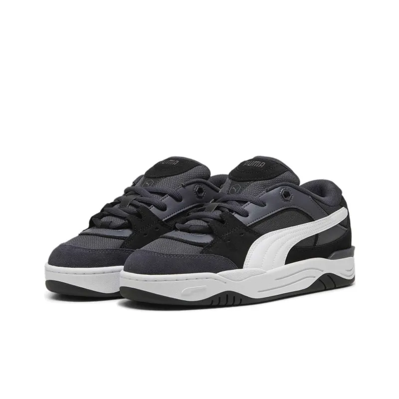PUMA 180 Corduroy Coverage Slip Resistant And Abrasion Resistant Low Top Skateboard Shoes Unisex Gray White-2