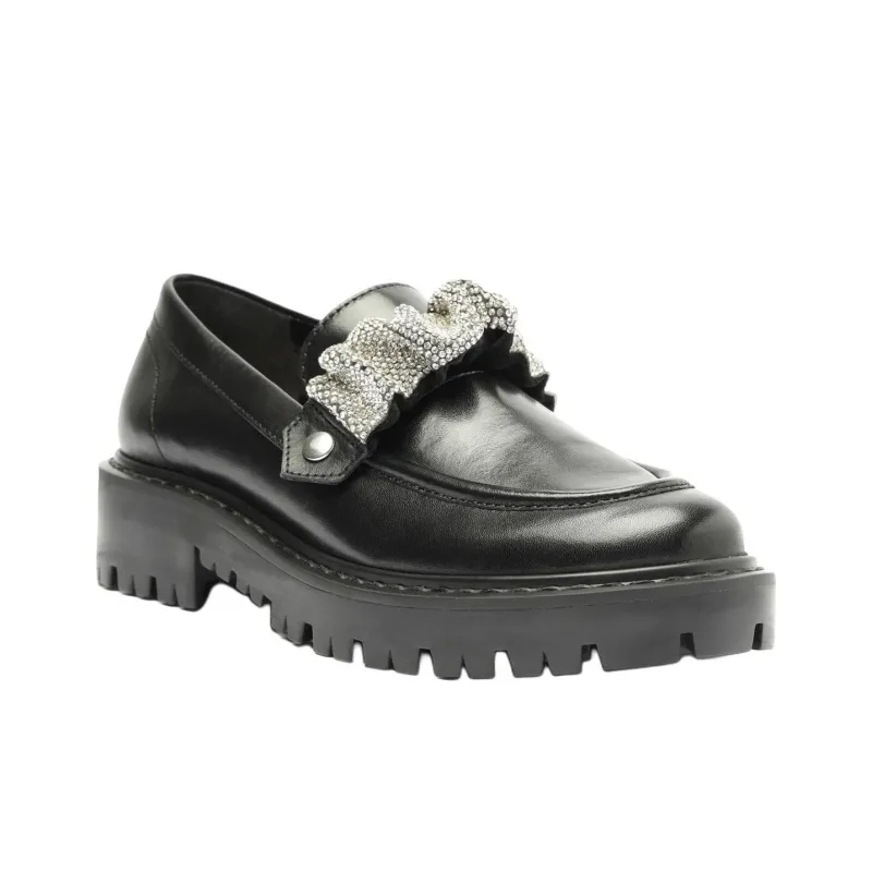 Schutz Manny Loafers 3.6cm Women's Black-2
