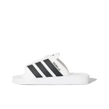 Gazelle Beach Slides Adidas Originals 'White Black'