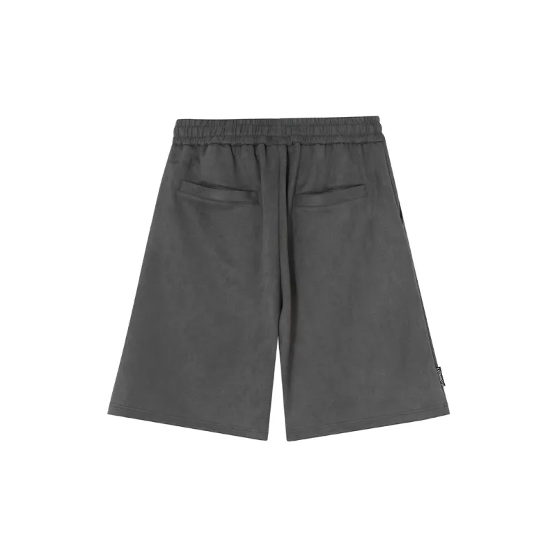 Suamoment Loose Fit Five Button Sports Casual Shorts Unisex-5