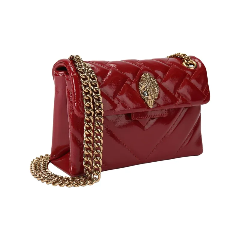 Kurt Geiger London Patent Leather Shoulder Bag Crossbody Bag Mini Women's Red-2