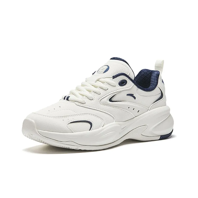 Anta Life Collection Cushioned Slip Resistant Low Top Casual Shoes Men's New Ink Blue-1