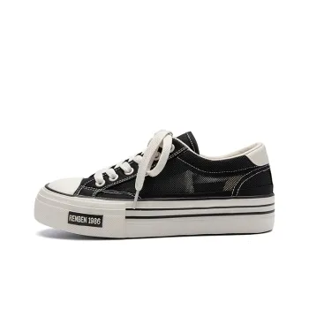 Humanism 1986 Breathable, Lightweight, Height Increasing, Balance Low Top Canvas Shoes Women's
