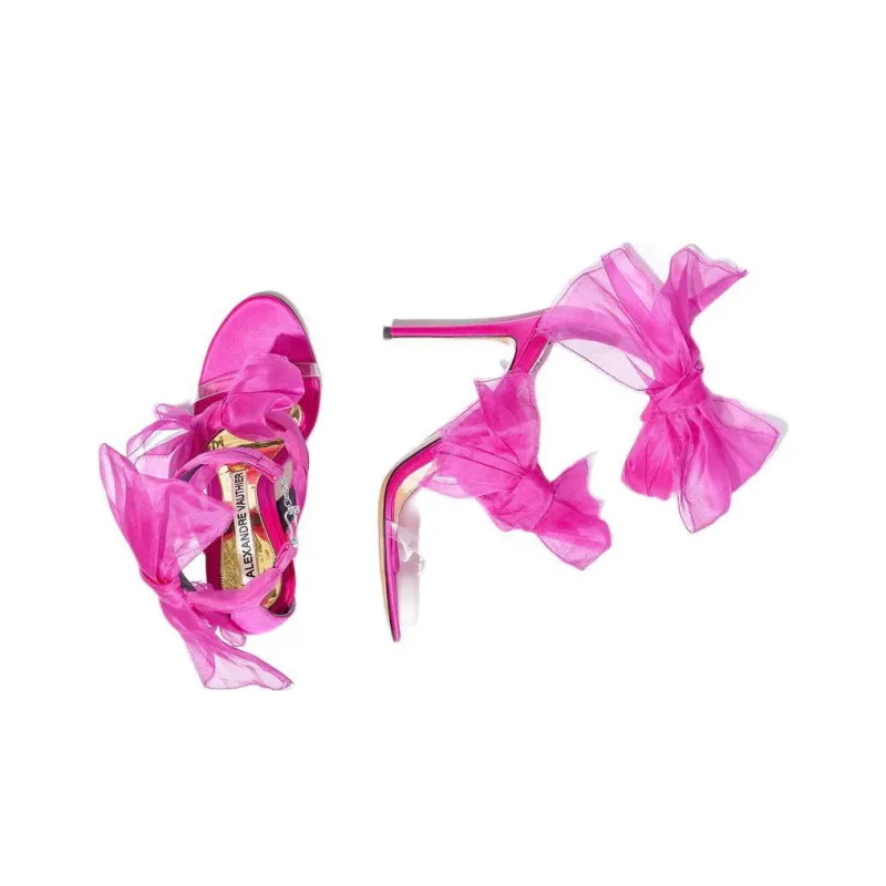 Alexandre Vauthier Jacqueline Strap Sandals 10.5cm Women's Pink-3