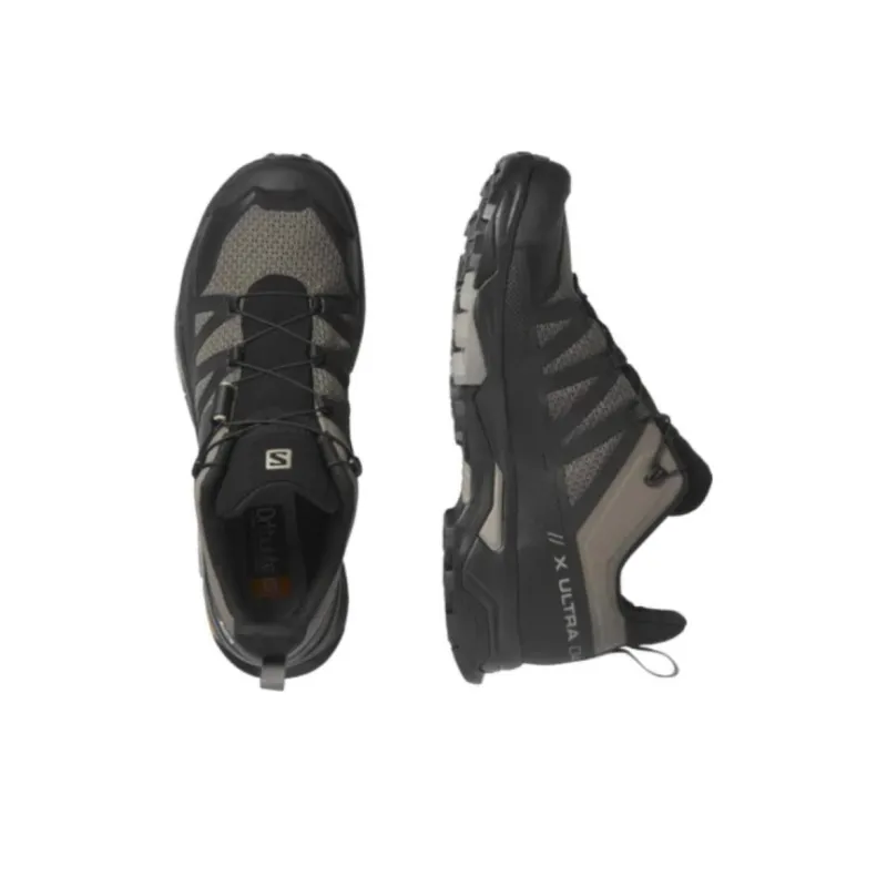 SALOMON X Ultra 4 Cushioned Anti Slip Wear Resistant And Water Resistant Low Top Outdoor Shoes Men's Black Umber-3