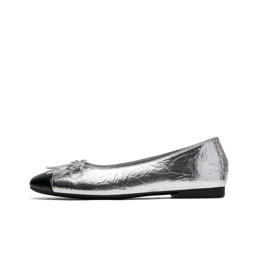 EBLAN Women's Casual Shoes Women's Silver