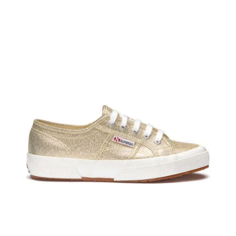 SUPERGA Breathable Low Top Skateboard Shoes Women's Gold-1