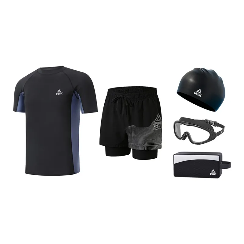 PEAK Swimming Sets Polyester Hot Spring Beach Men's Plus Size-4