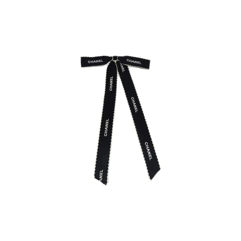 CHANEL 1990 2000s Satin Bow Brooch-0