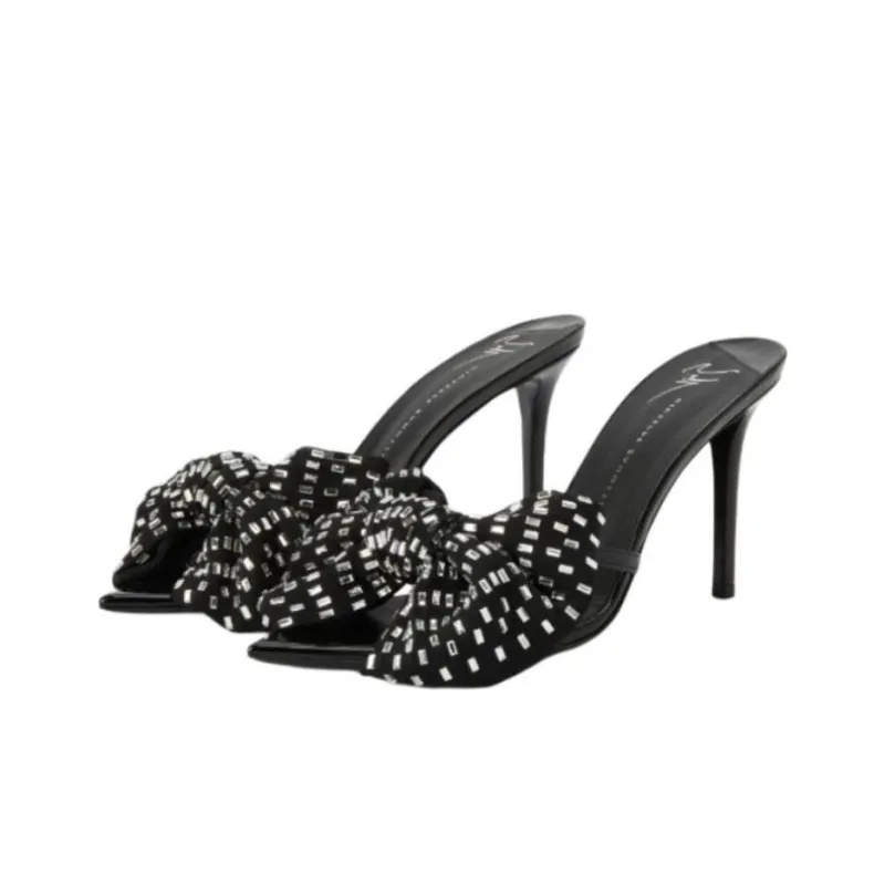 Giuseppe Zanotti/GZ Slip Resistant Slide Slippers Women's Black-2