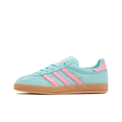 Adidas Originals Gazelle Skateboard Shoes Women's Low-Top Blue/Pink/Brown