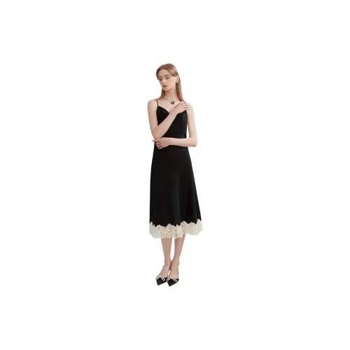 Caroline Slip Dresses Women's Black