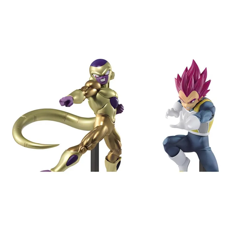BANPRESTO Vegeta Dragon Ball Super Saiyan God SSGSS & Gold Frieza  The Legendary Super Warriors II Scale Figures 13cm-3