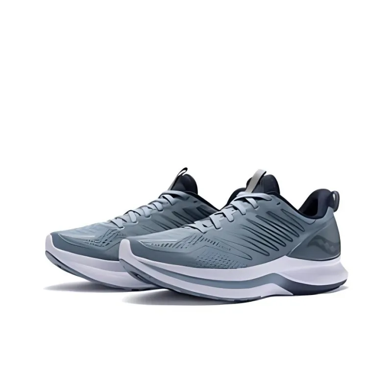 Saucony Slip Resistant Lightweight Cushioning Breathable Low Top Running Shoes Men's Indigo-2