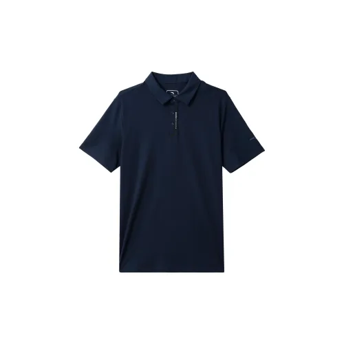 ANTA Variety Training Collection Polo Shirts Men Deep Sea Blue