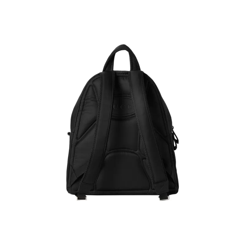 GUCCI Nylon Backpack Medium Size Men's Black-3