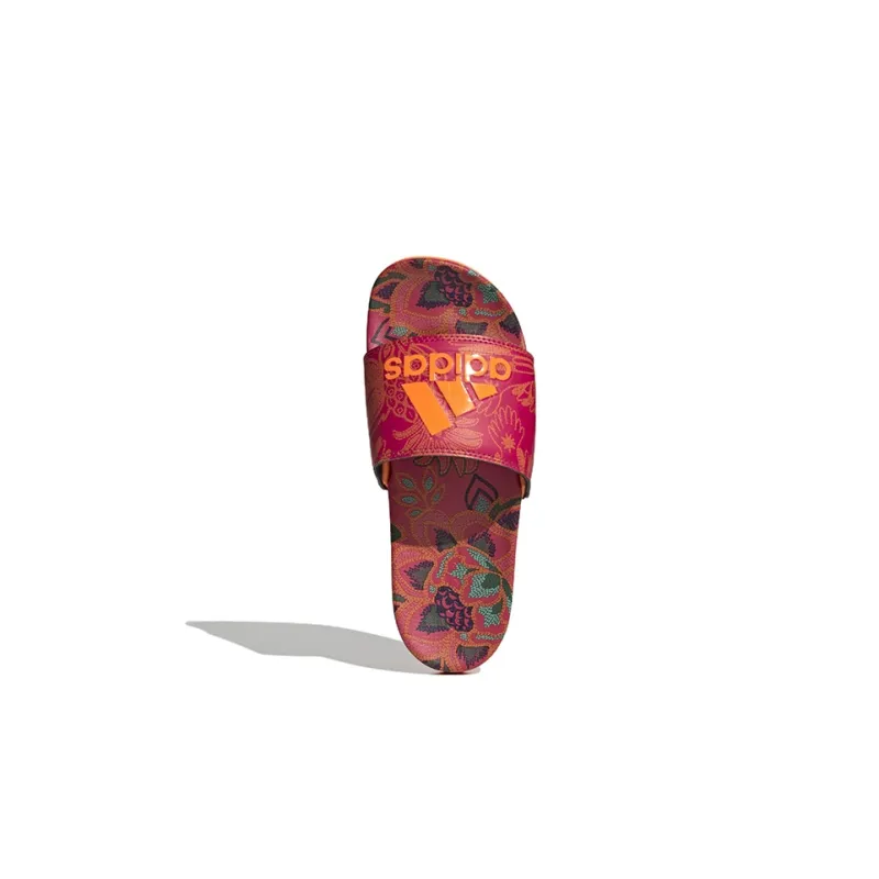 Adidas Adilette Comfort Slide 'Floral Signal Orange' Women's-4