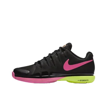 Nike Zoom Vapor 9.5 Tour Cushioning Low Top Tennis Shoes Women's Black Yellow