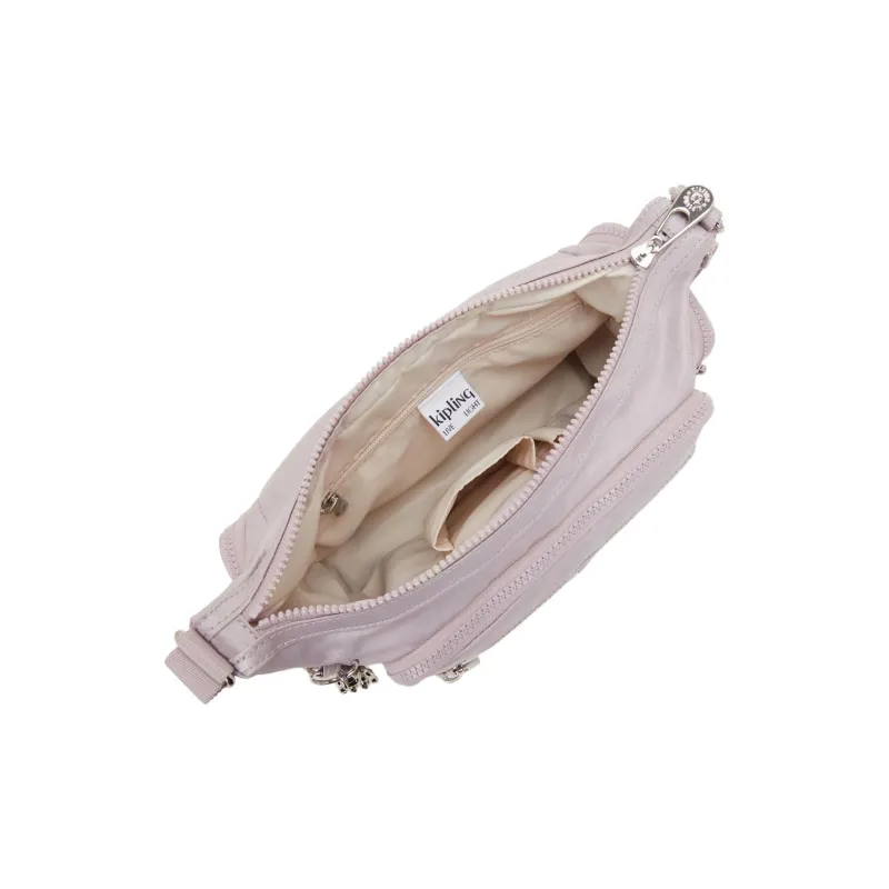 Kipling Polyamide Crossbody Bag, Shoulder Bag Women's Silver-3