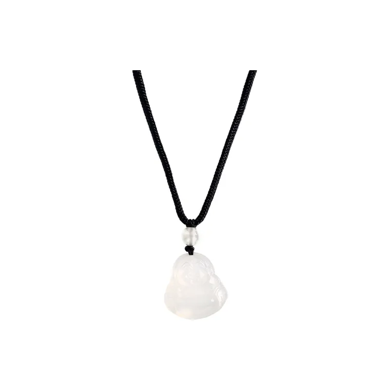 QUIET LOVE Chalcedony Jade Necklaces Unisex-7