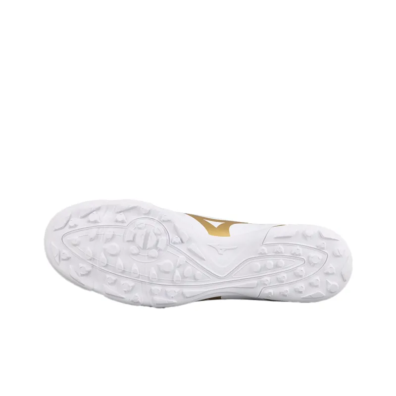 Mizuno Folgado AG Rubber Short Studs TF Rubber Broken Studs Firm Ground Artificial Ground Soccer Shoes Men's White Gold-4