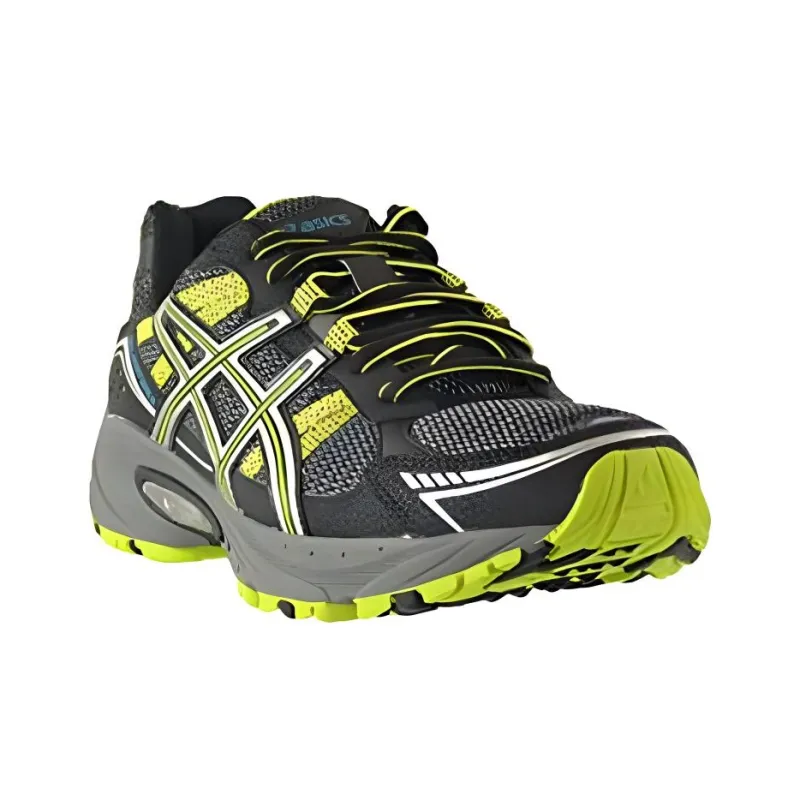 Asics Gel-Venture 4 Anti-Slip And Wear-Resistant Breathable Low-Top Trail Running Running Shoes Men's Black Yellow-2