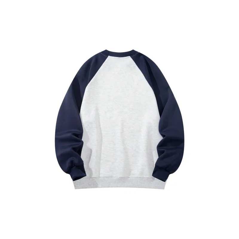 BOBBY ABLEY Patchwork Color Blocking Loose Fit Casual Heavyweight Crew Neck Pullover Sweatshirt Unisex-3