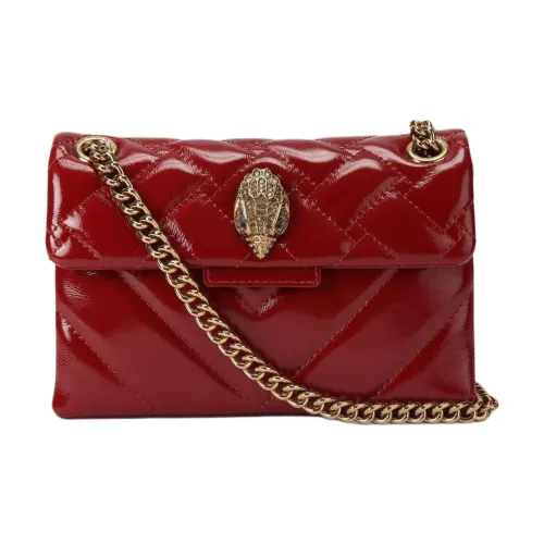 Kurt Geiger London Kensington Heart shaped Crossbody Bag Patent Leather Shoulder Bag Crossbody Bag Mini Women's Red
