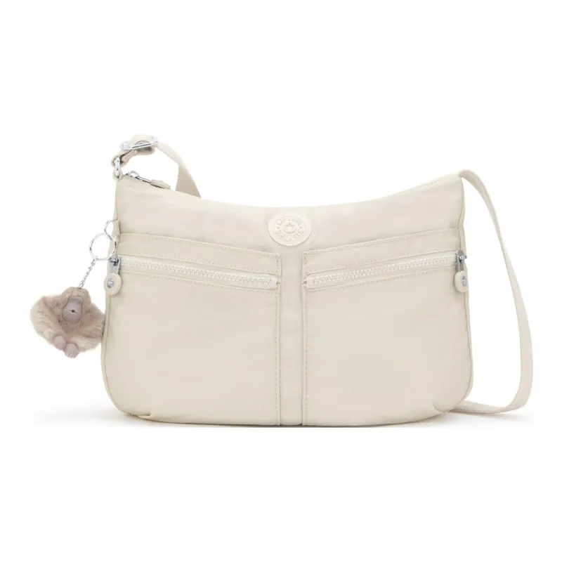 Kipling Polyamide Shoulder Bag, Crossbody Bag Medium Size Women's Light Umber-0