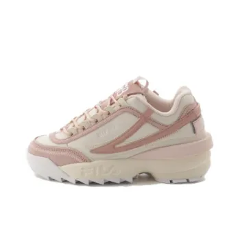 BE FIRST x FILA Disruptor 2 Abrasion Resistant Breathable Low Top Casual Shoes Women's Pink White